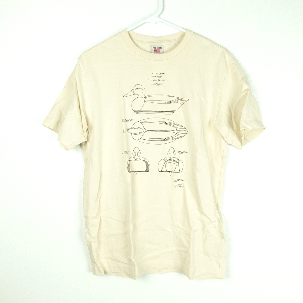 Filson Shirt Men SZ S Graphic T Duck Decoy Illustration Oversized MiUSA Gorpcore